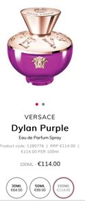 VERSACE Dylan Purple Eau de Parfum Spray BNIB