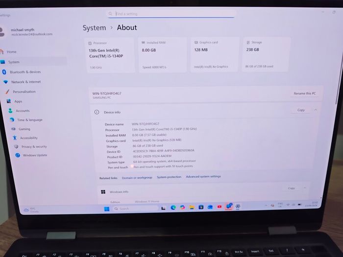 Samsung galaxy book 3 pro 360 laptop oled