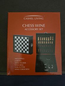 cashel living chess wine gift set