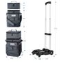 Leakproof Insulated Soft Rolling Cooler Bag with Stable All Terrain Cart and Handle Collapsible for Camping Beach Fishing Picnic with 6 Ice Cold Pack Image 3