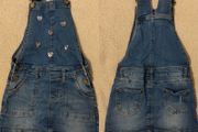 Blue Denim Dungaree Dress