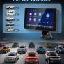 Wireless Carplay Screen Portable Car Stereo Android Auto Screen, Rimoody 7 Inch Touch Screen Portable Car play Bluetooth FM Transmitter Mirror Link Voice control AUX Cable Image 6