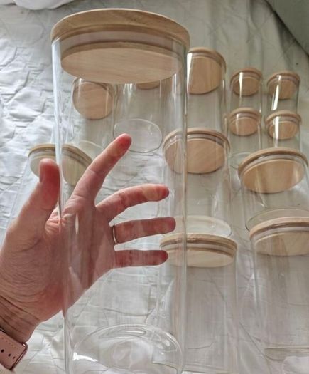 Glass Jar Storage Set x14: Sostrene Grene