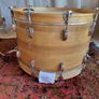 Ludwig 3 ply 70s Butcher Block and LM402 6.5 Supraphonic Snare - Blue Olive Drums Kit Led Zeppelin Image 7