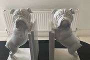 Reduced Pair of 9 inch tall English Bulldog bookends