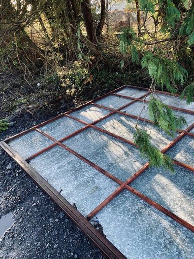Steel door for shed