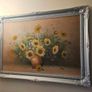 C. Benolt, flowers , original on canvas , signed.. Image 3
