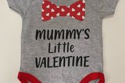 BRAND NEW Baby Valentines Vest: 3-6mths