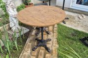 Pub, restaurant table, garden bar, cast iron home, table, Victorian cast iron table legs, bistro set, oak home garden.
