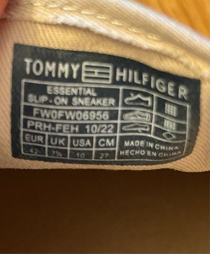 Tommy Hilfiger womens canvas shoes 7.5UK 42EU