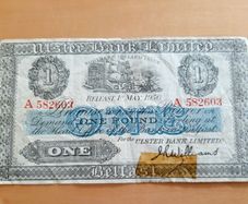 Ulster Bank note 1956