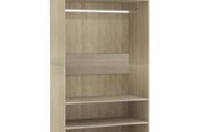 Wardrobe Sonoma Oak 100x50x200 cm Chipboard