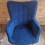 HOMCOM velvet wingback velvet chairs Image 2