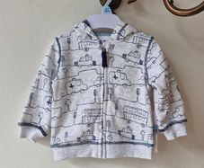 Baby boy zipped hoodie