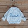Personalised Baby Name handknitted cardigans 0-3 months Image 2
