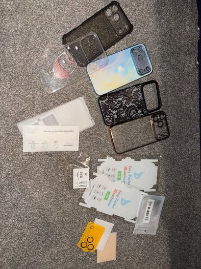 iPhone 17 Pro Max Accessories Bundle - 5x Cases & Screen / Camera Protectors (New & Used)