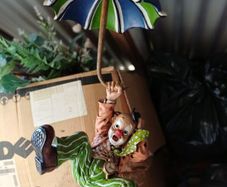 1970s Ceramic Hanging Clown