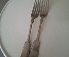 Two EPNS Dinner Forks