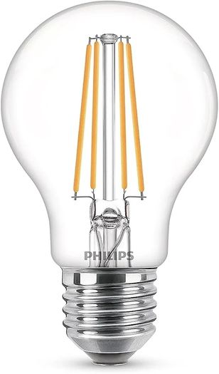 LED Classic A60 Light Bulb Set of 2 [E27 Edison Screw] 7W = 60W Equivalent, Warm White (2700K), Non Dimmable
