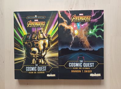 Avengers Infinity War Novels - The Cosmic Quest Book 1 and 2 (Marvel Paperback Books 2018)