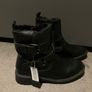 Buckle Casual Boot Fur Lining size 38 5 black Brand New Image 3