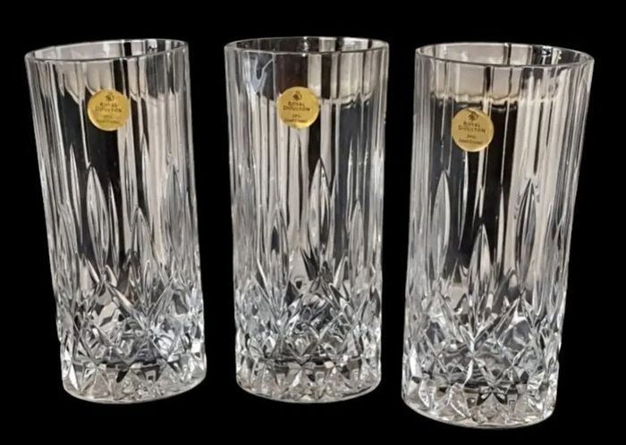Royal Doulton 24% Lead Crystal Tumblers Trilogy