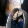 Vintage Engraved Silver Bangle Image 3