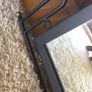 Black iron framed mirror Image 4