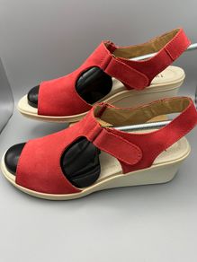 Hotter Shoes Macys - Strappy Sandals Wedges - Womens size 7 EU 41