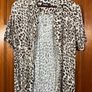Jaded Shirt Unisex Mens Size Small Leopard Print Viscose Cheetah Jaguar Short sleeve Animal Camp Collar Image 3
