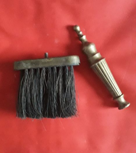 BRUSH - Vintage Brass - Hearth or Crumb Brush