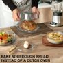 Brand New Round Glass Baking Dish with Lid, Image 5