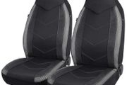 2x High Back Air Mesh Fabric Car Seat Covers Sporty Design Airbag Compatible Fit For Most Car Suv Truck Van Seat Cushion