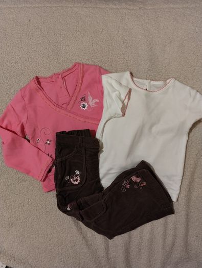 Beautiful 3 Piece Outfit,  new tops & corduroy trousers