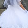 Girls white communion dress Image 4