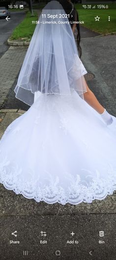 Girls white communion dress