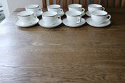 Wedgwood Vintage Cups &amp; Saucers Bone China  Hotel Quality x 8