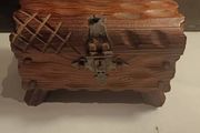 Vintage Wooden Hand Riveted Mini Chest