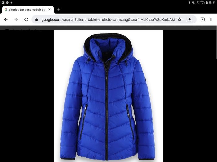Stunning Quilted Jacket - Dutch brand District- Royal Blue - UK 8 generous - BNWT RRP 129