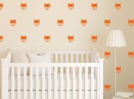 main image for ad Fox Face Wall Stickers, Fox Face Pattern, Nursery Decals, Nursery Decor