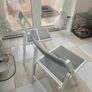 2x Ikea Frosvi folding chairs (white/grey) Image 2