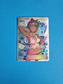Olivia Rare Full Art Trainer Pokemon Card from Crimison Invasion (2017)