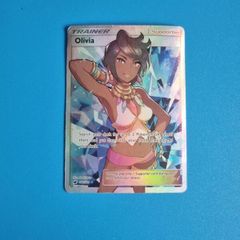 Olivia Rare Full Art Trainer Pokemon Card from Crimison Invasion (2017)