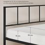Metal Double Bed Bedroom black FREE DELIVERY Image 4