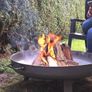 Large Round Fire Pit Bowl 80cm.free Delivery Image 10