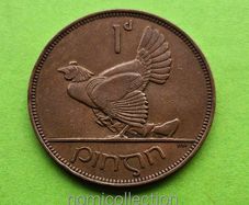 Ireland 1937 year Bronze Penny.