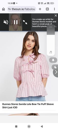 pink stripe top