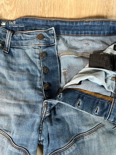 G Star Jeans Mens 30x30 Blue 5620 Double Knee 3D Straight Tapered Vintage