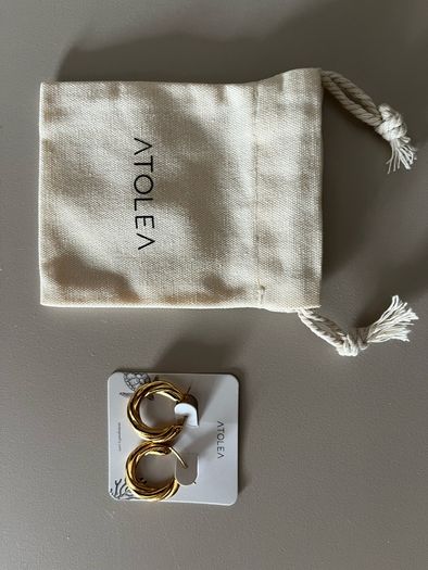 Atolea Twisted Hoop Earrings