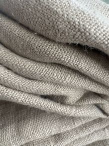 2.5 and 1.75 metres of 60 inch width mid weight washed linen in natural